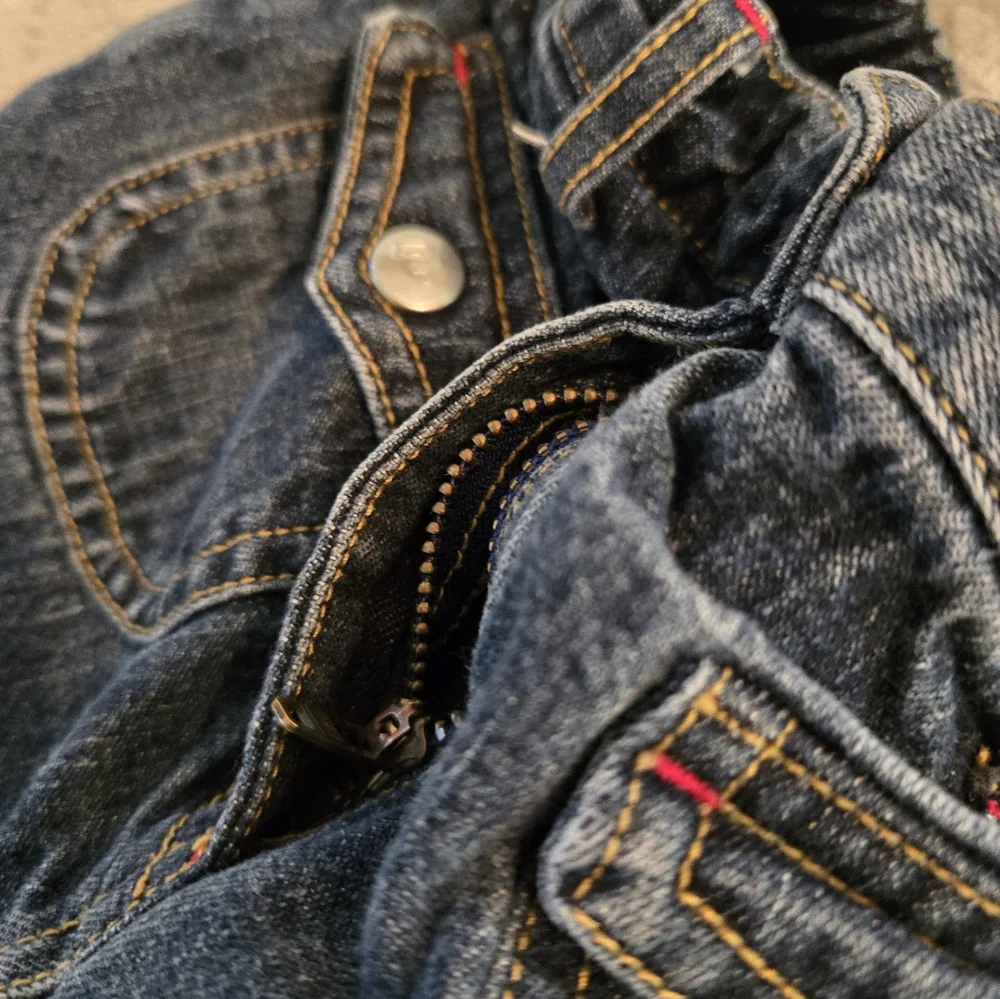 Gymboree Y2k Denim Jeans with Heart Embroidery